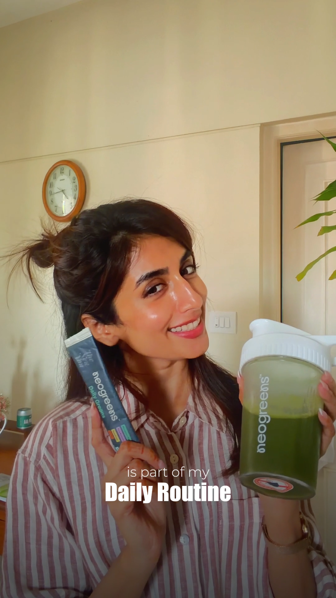 Customer enjoying a healthy drink